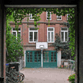 Foto Rundgang Hamburg-St. Georg: Blick in einen Hinterhof in der Nhe der Langen Reihe. Fotograf: Matthias Krttgen